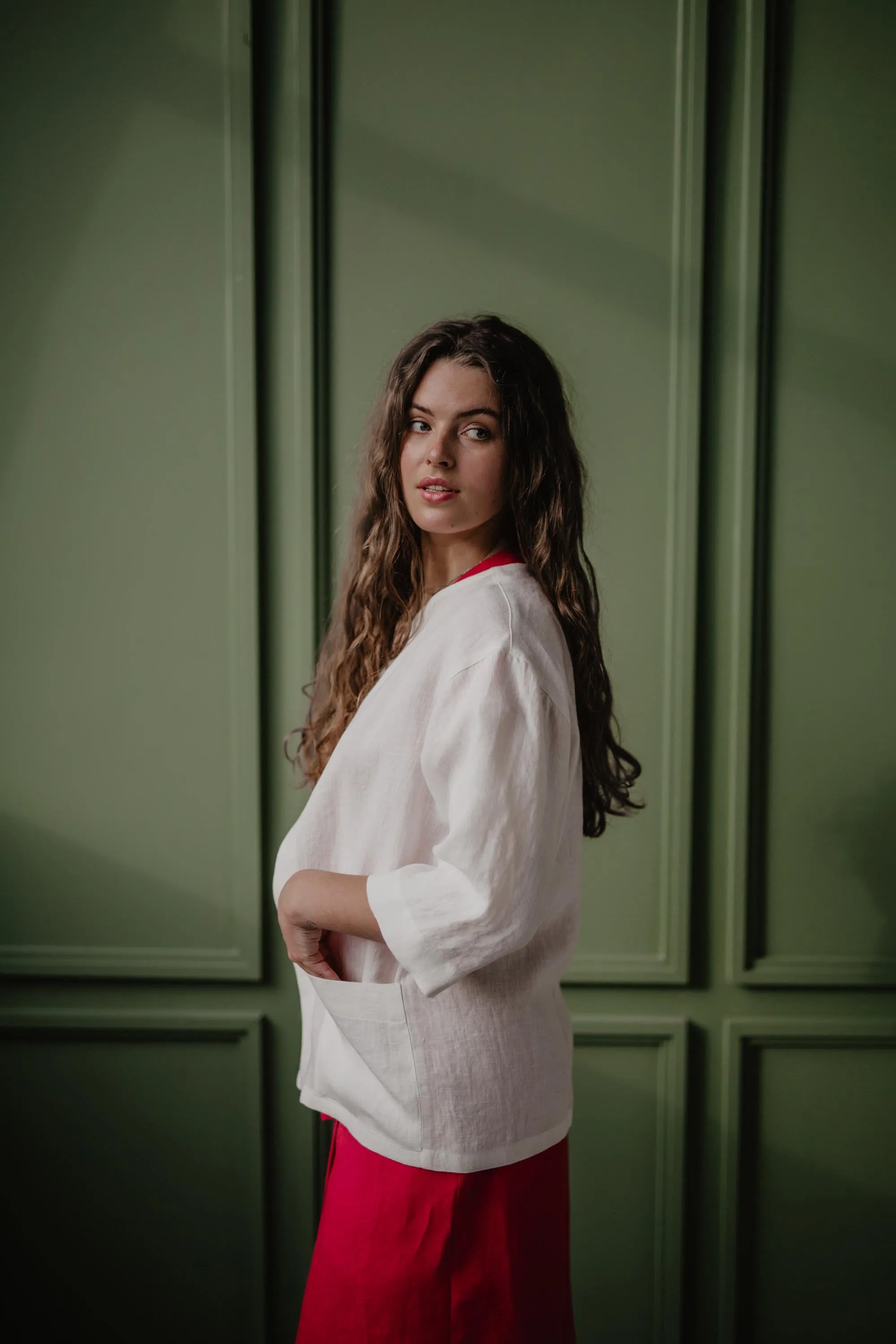 Kyiv Linen Oversized Jacket